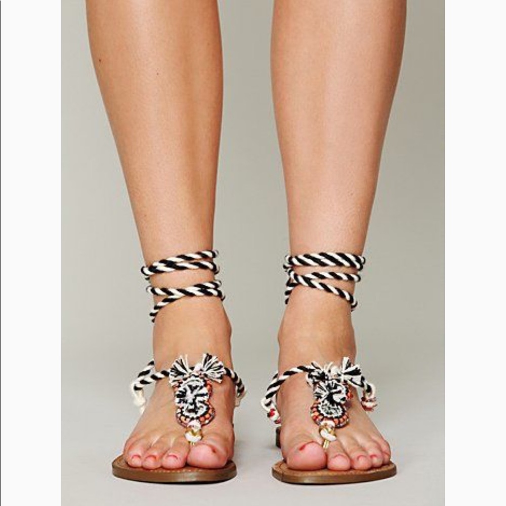 FREE PEOPLE Z&L Calcutta Wrap Gypsy Boho Sandals